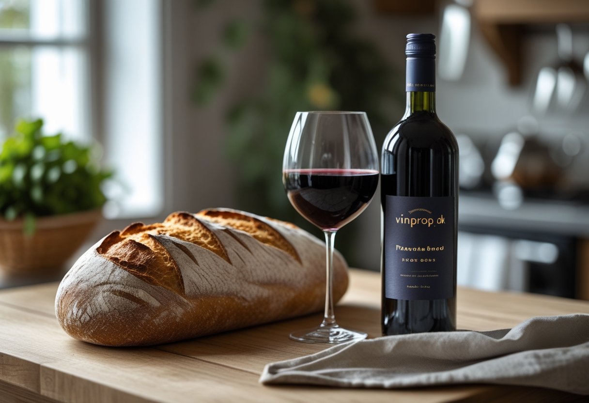 Perfekt match franskbrød og vin fra Vinprop dk
